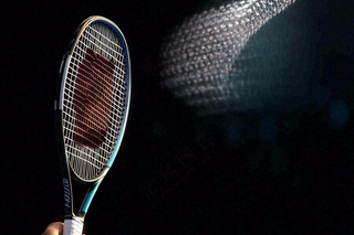 网球拍运动摄影图