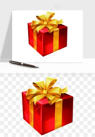 礼盒礼物png免抠