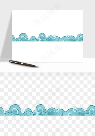 国潮祥云海浪云层云彩png免抠