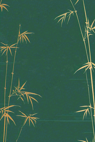 端午佳节竹子插画中国风绿色清雅静背景