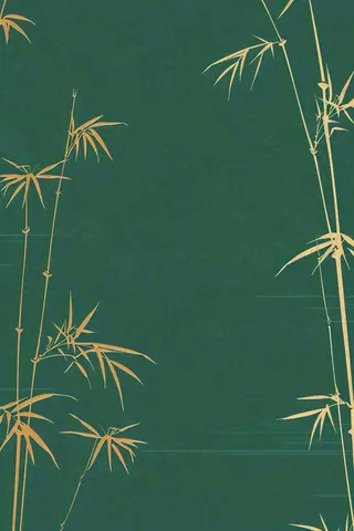 端午佳节竹子插画中国风绿色清雅静背景