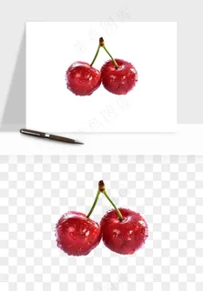 樱桃车厘子水果png免抠