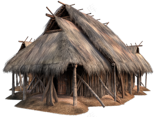 png免抠古代木构临时建筑