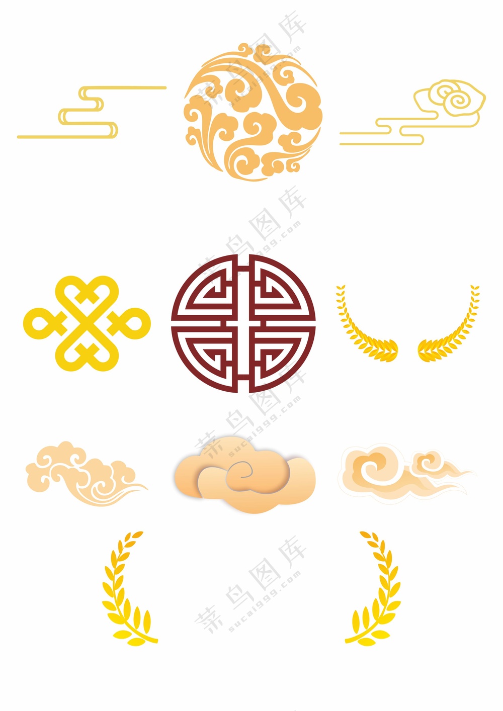 中国风祥云边框