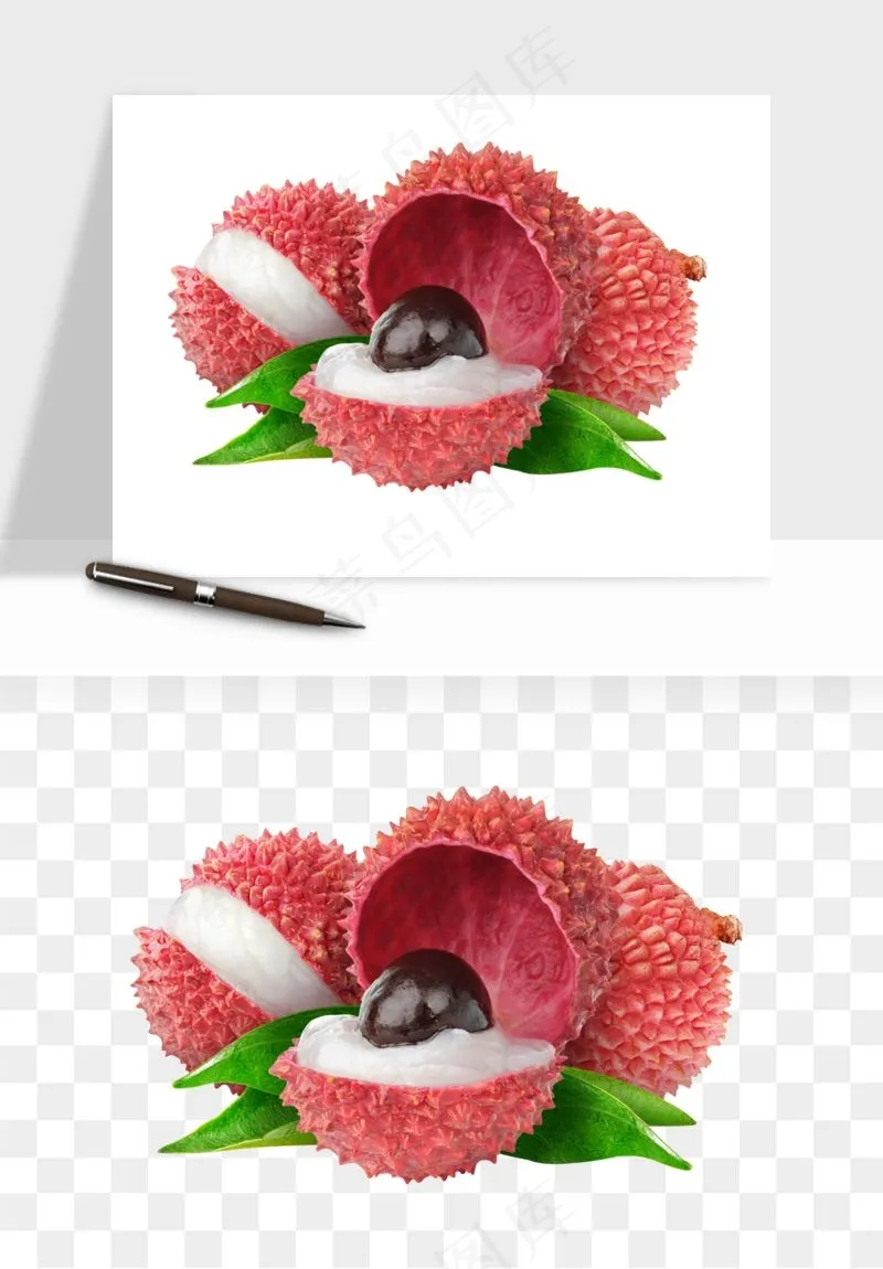 荔枝妃子笑水果png免抠