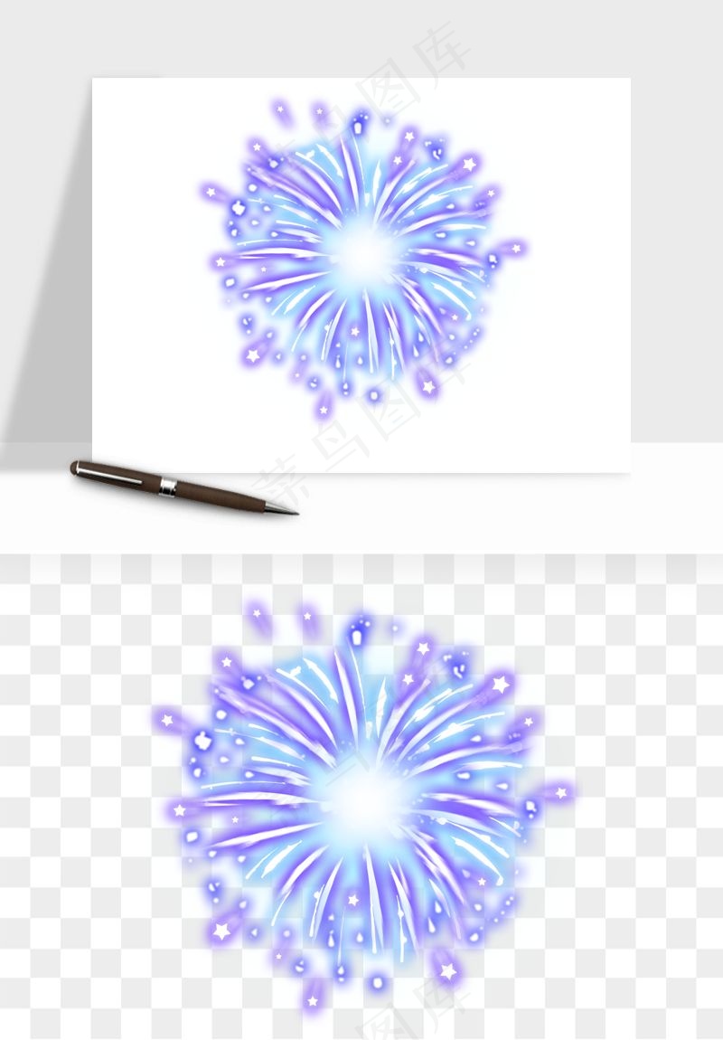 卡通烟花烟火礼花png免抠