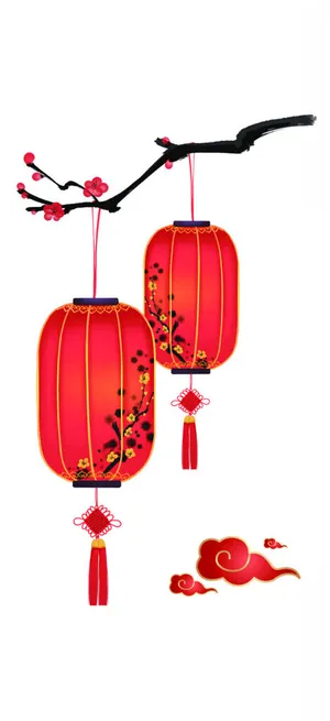 装饰灯笼祥云新年吊饰