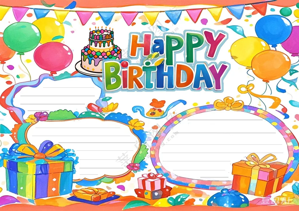 生日派对手抄报