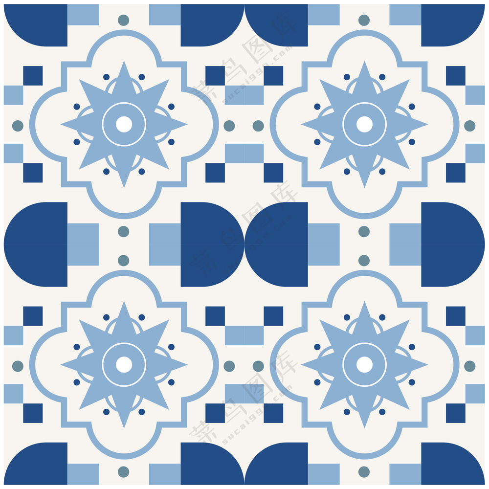 对称重复装饰图案花纹 (5)