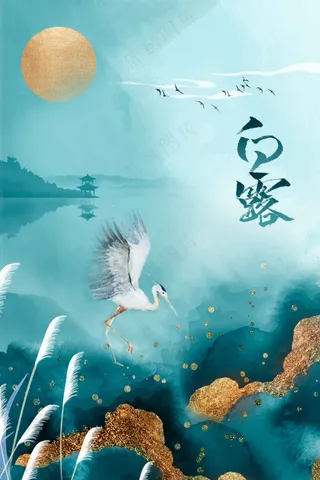 白露节气传统活动海报