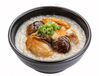 海鲜粥生蚝摄影图免抠