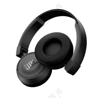 纯黑色头戴式耳机免扣图