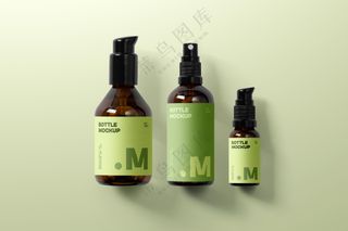 瓶子样机psd分层