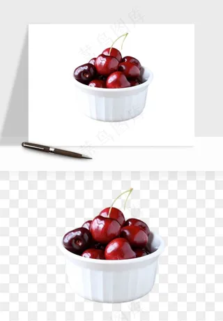 樱桃车厘子水果png免抠