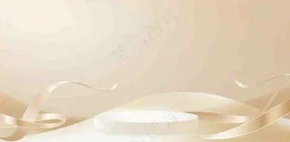 美妆护肤3d展台清新背景