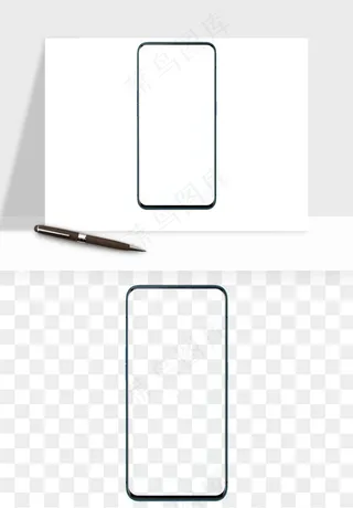 手机样机边框元素png免抠