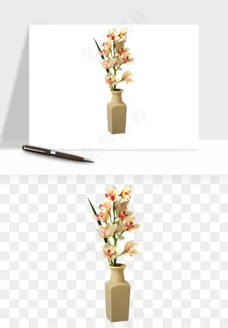 花瓶摆件花艺png免抠图