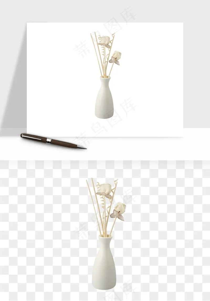 花瓶摆件花艺png免抠图