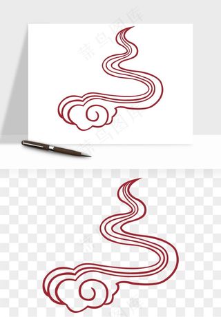 国潮祥云矢量png免抠