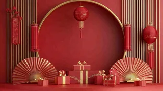 年货节促销电商背景