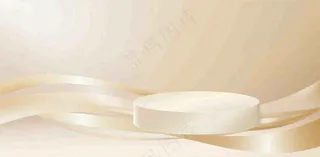 美妆护肤3d展台清新背景