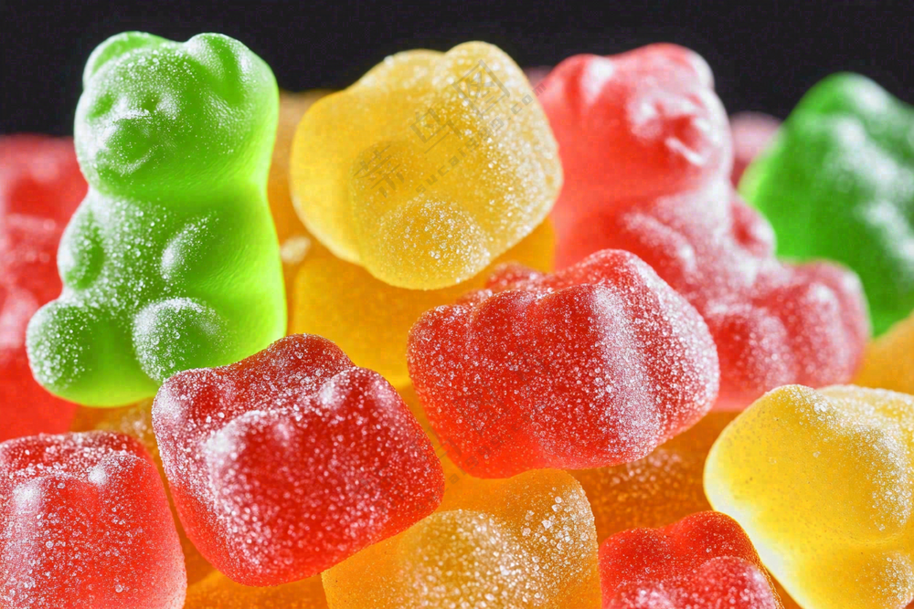 软糖糖果甜蜜美食摄影图