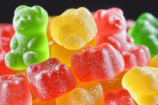 软糖糖果甜蜜美食摄影图