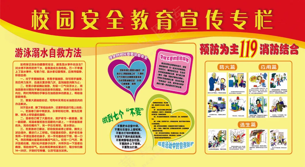校园安全教育宣传专栏