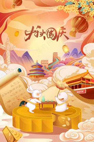 中秋节节日活动海报