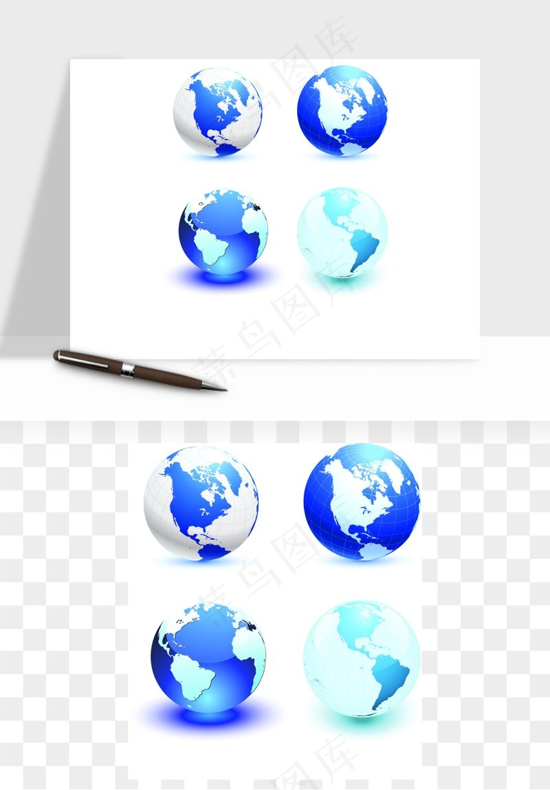 科技地球点线矢量png免抠