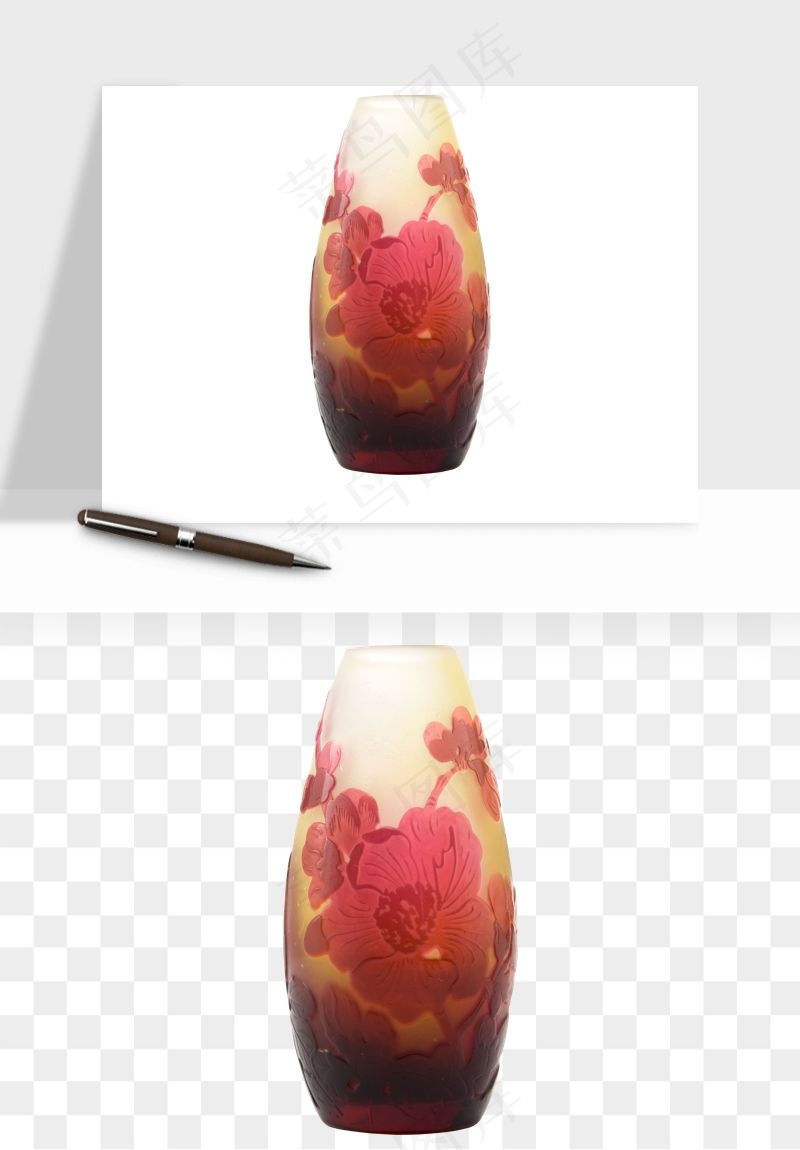 花瓶摆件陶瓷png免抠