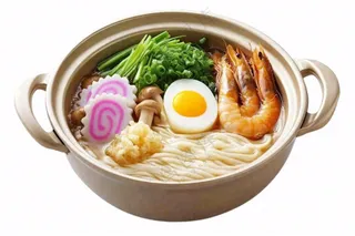 海鲜乌冬面食物免抠