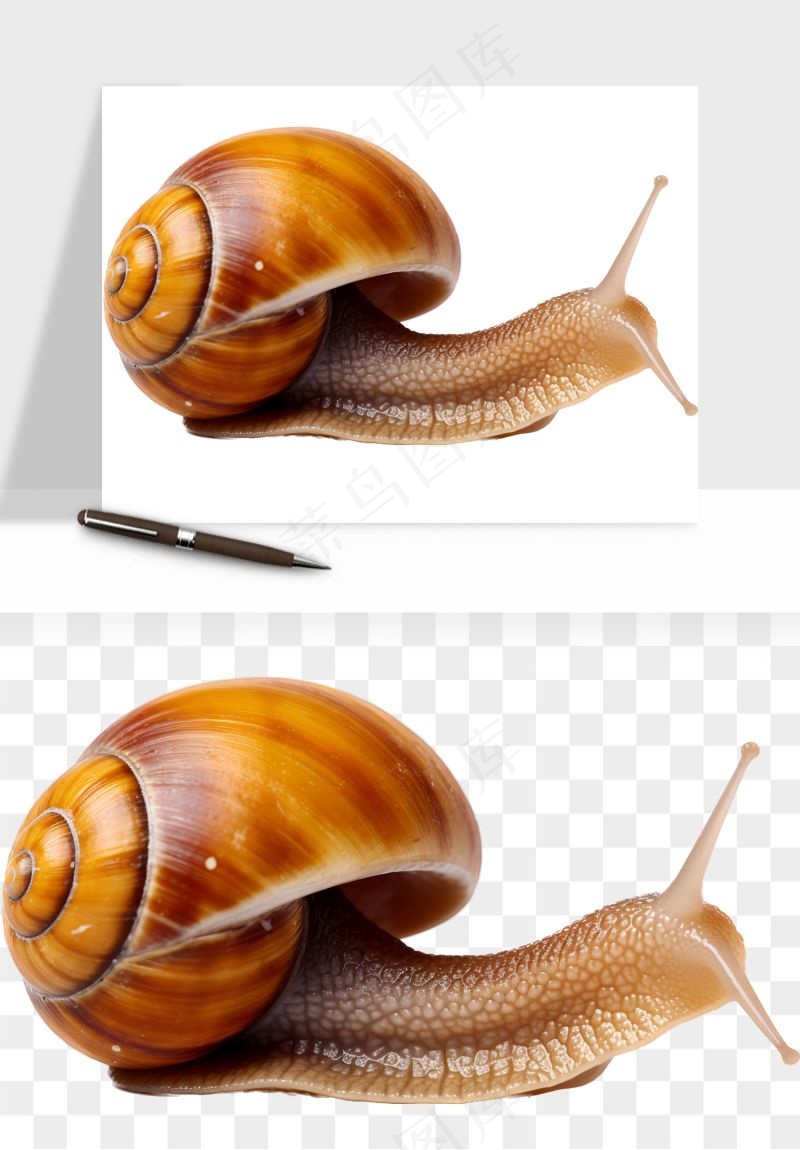蜗牛动物png免抠