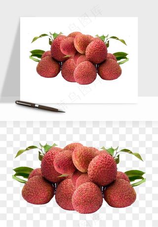 荔枝妃子笑水果png免抠
