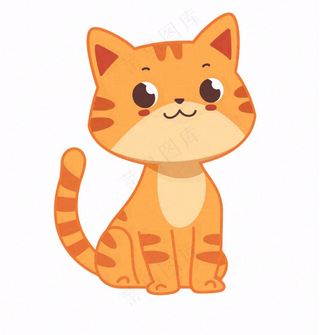 小猫猫咪宠物动物卡通插画免抠