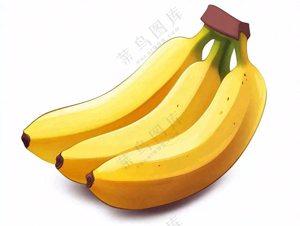 香蕉水果插画背景