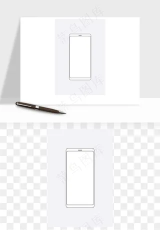 手机边框模型矢量png免抠