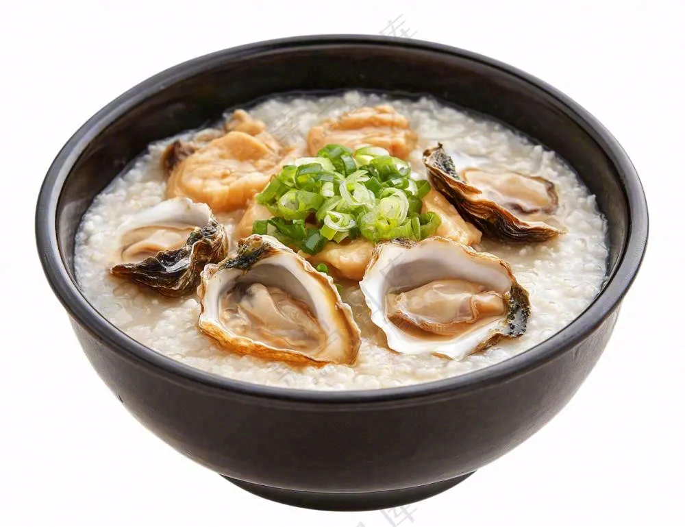 海鲜粥生蚝摄影图免抠