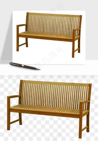 中式长椅长桌木桌png免抠