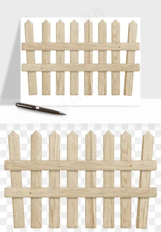 手绘围栏护栏栅栏png免抠