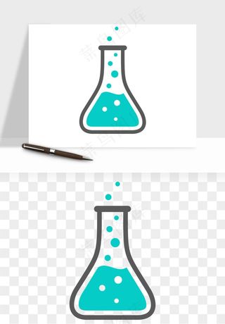 卡通化学实验设备器材png免抠图