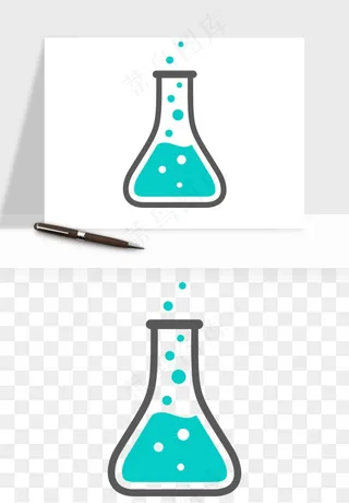 卡通化学实验设备器材png免抠图