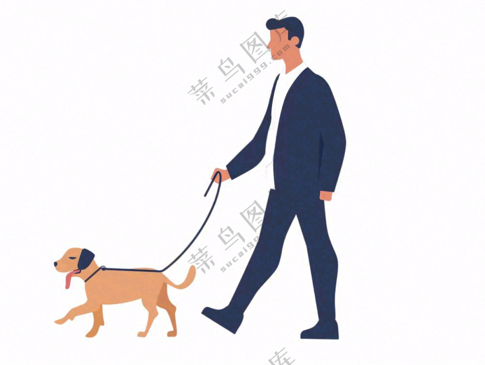 宠物文明养狗遛狗免抠