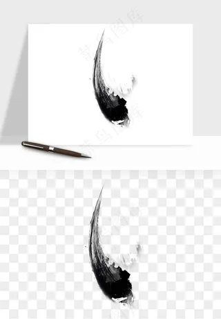 墨迹水墨圆圈圆环边框