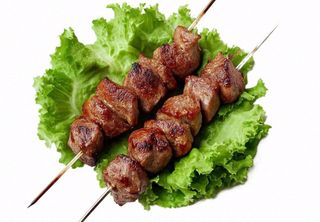 烤肉烤串牛羊肉食物摄影图免抠