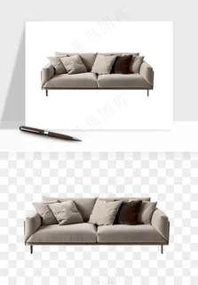 现代沙发家具png免抠
