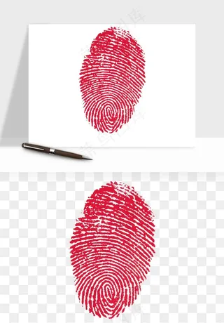 指纹手指纹路png免抠