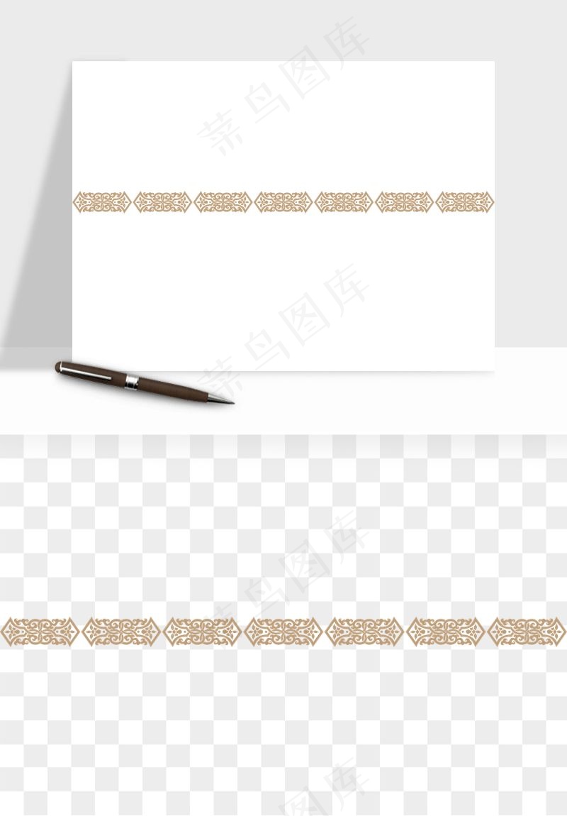 中式边框图案矢量png免抠