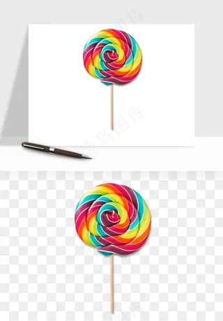 棒棒糖圈圈糖png免抠