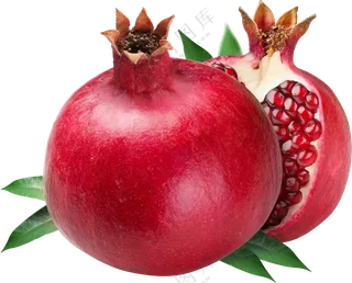 红石榴水果png元素